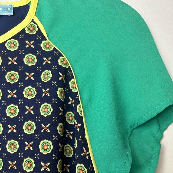 Pim and Larkin Colorful Patterned Sheath Dress size Small - Picture 5 of 7